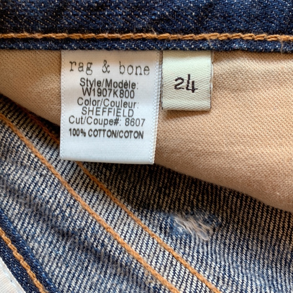 Classic Rag & Bone Ripped Jeans Shorts - Picture 8 of 9